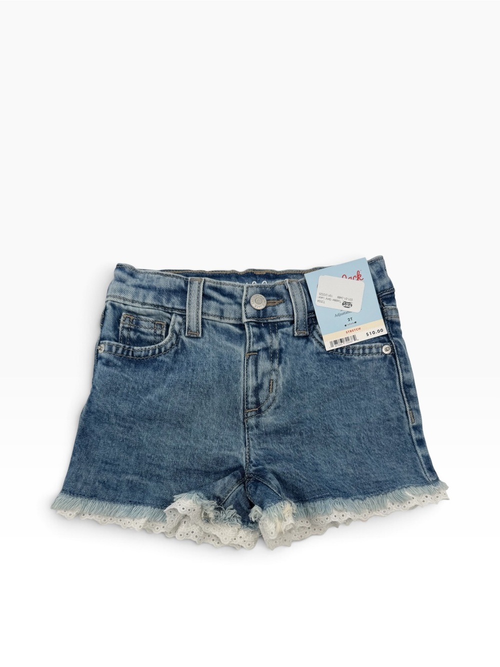 OshKosh B'gosh Denim Shorts with Lace Hem